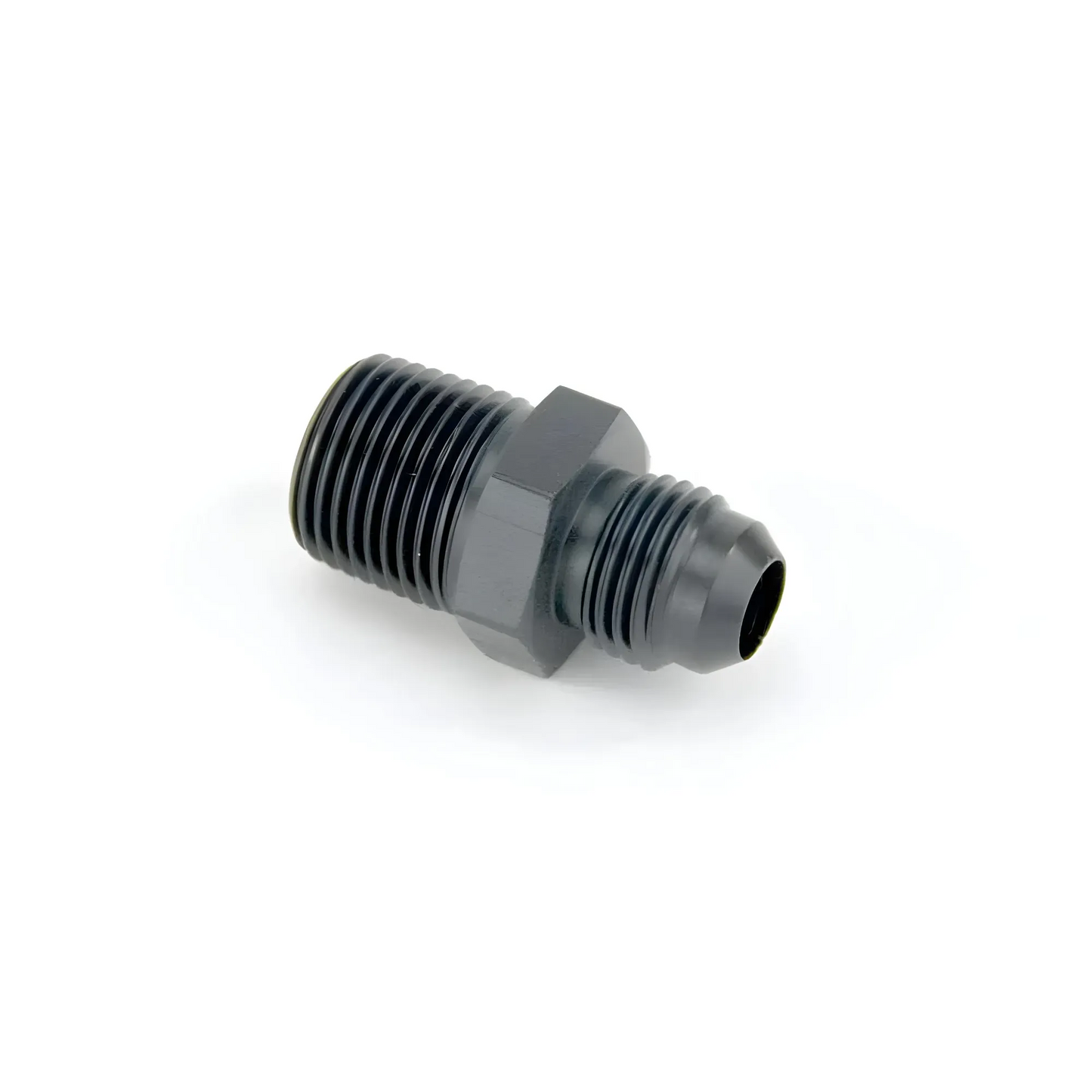 Nitrous Outlet 3/8" NPT x 6AN Straight Fitting- Male/Male (Black)