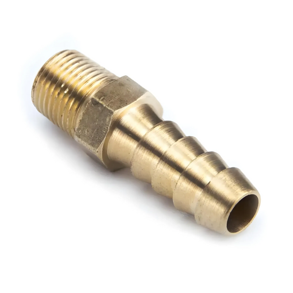 Nitrous Outlet 1/8" NPT x 5/16" Straight Hose Barb Fitting - Male/Male