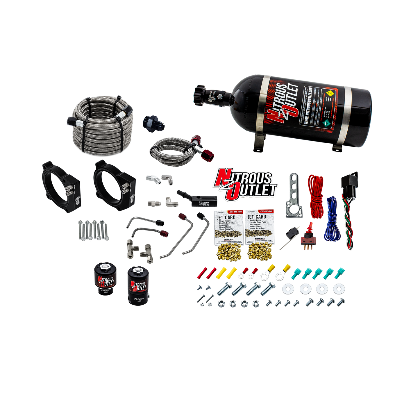Nitrous Outlet Ford 2024-2026 Mustang GT Dual Throttle Body Plate System (12lb Bottle)