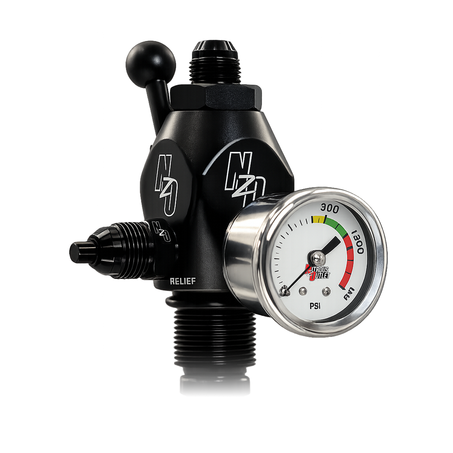 Nitrous Outlet PowerFlow Max 12lb Bottle Billet Bottle Valve - .512 ID Ball Valve