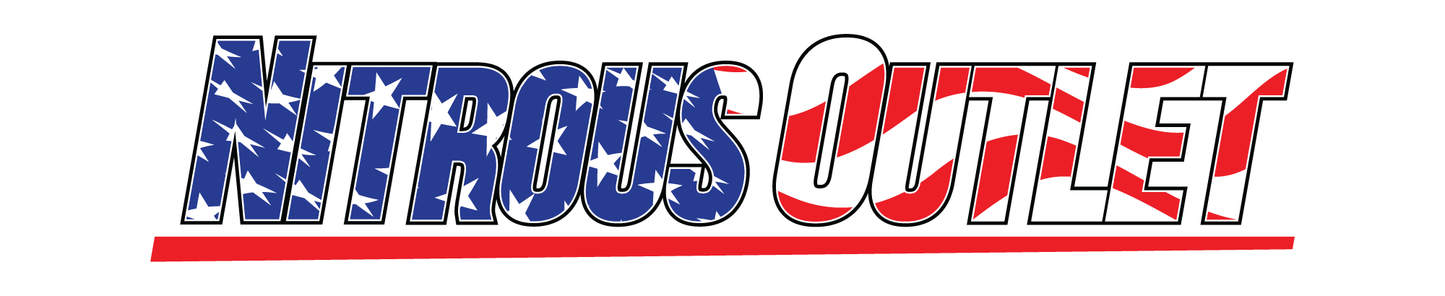 Nitrous Outlet American Flag Theme Windshield Decal