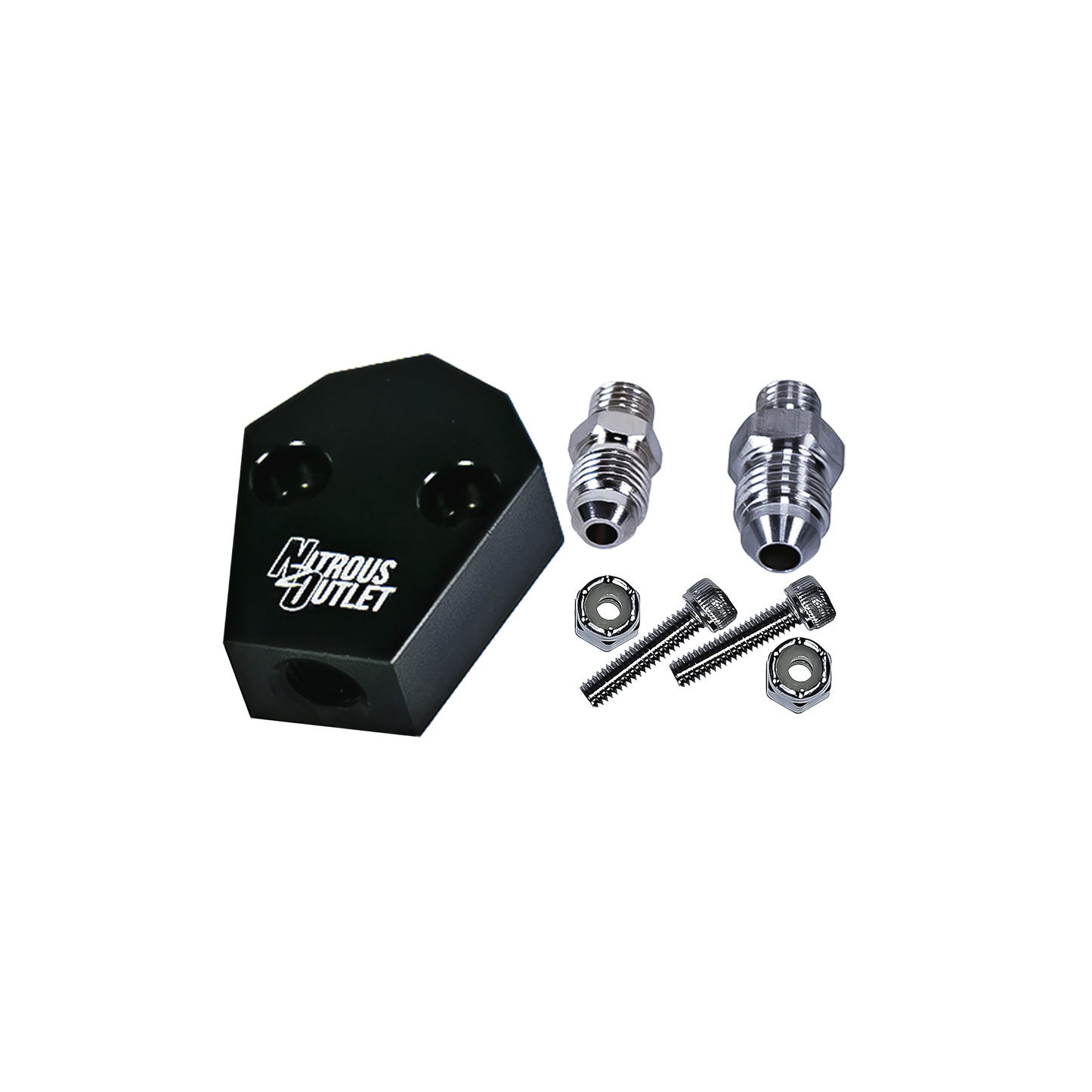 Nitrous Outlet Quad Exit -Fan Spray Purge Block