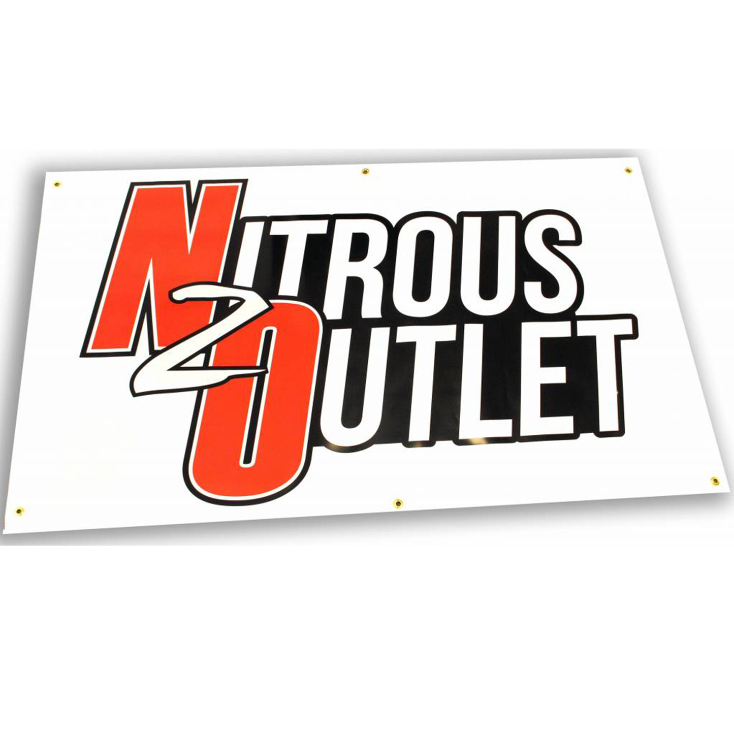 Nitrous Outlet Promotional Banner - White /60" x 36"