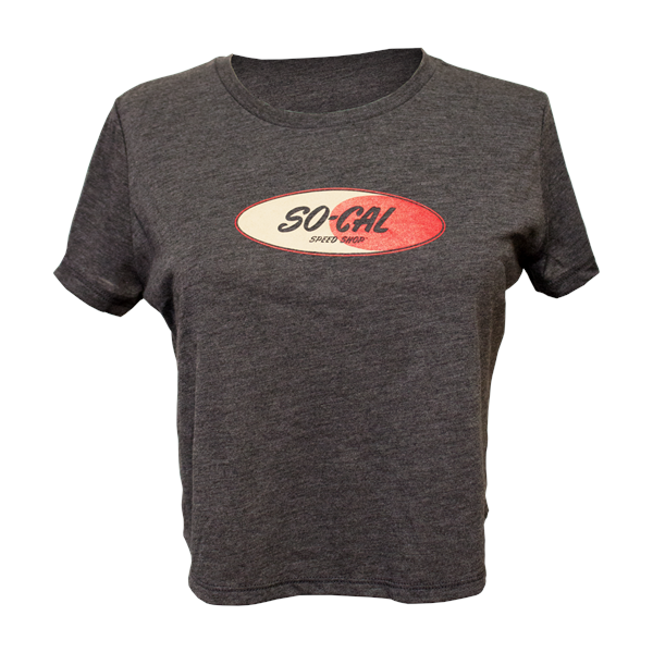 SO-CAL Logo Crop Top Grey