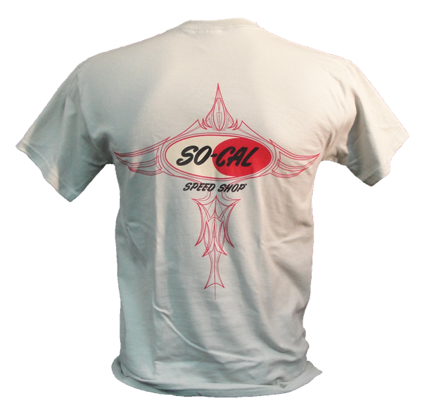 SO-CAL Pinstriped Logo T-shirt - White