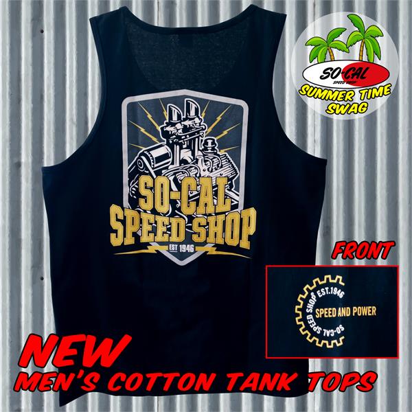 SO-CAL Speed Shop Flathead Lightning Mens Tank Top