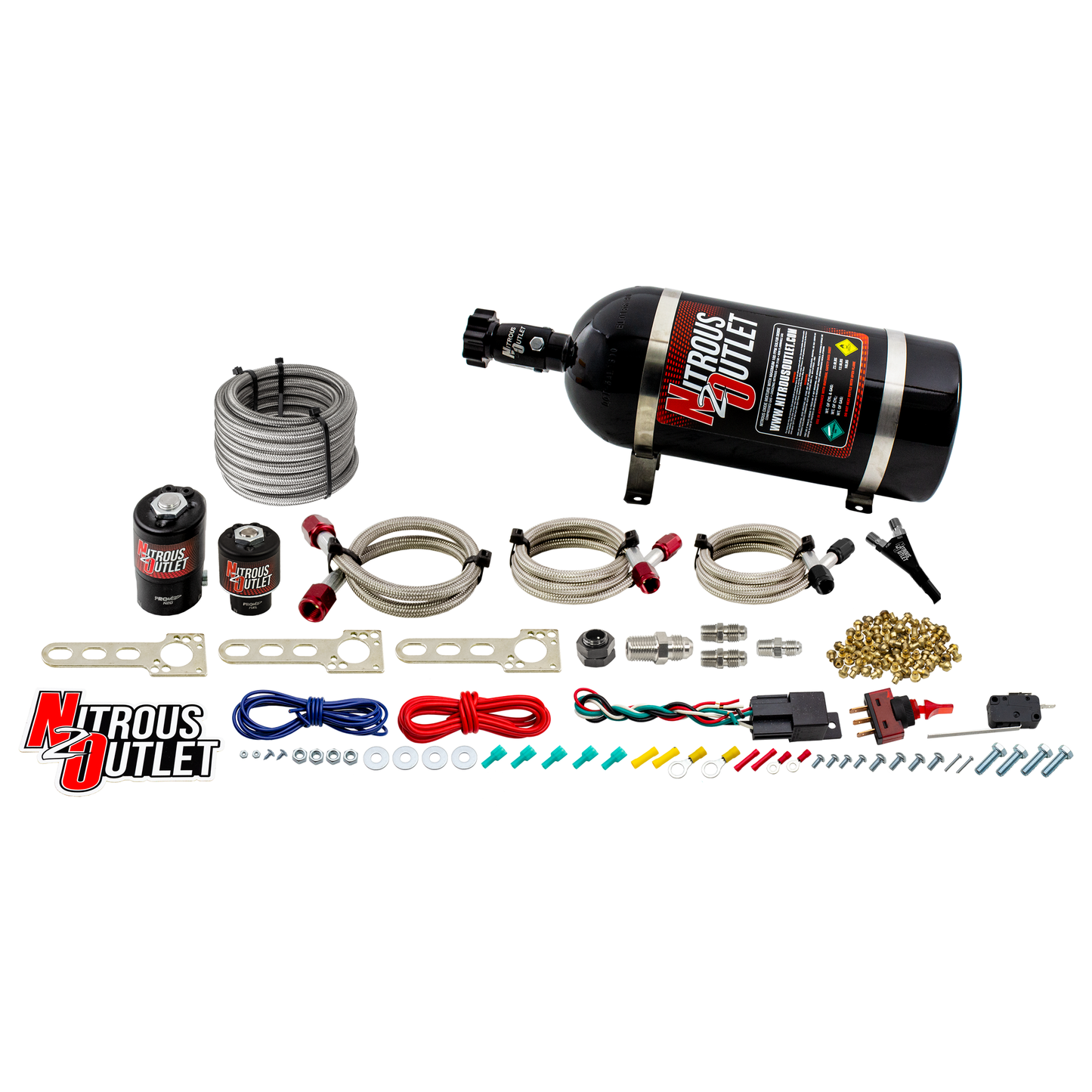 Nitrous Outlet GM EFI Single Nozzle System - Gas/E85 (5-55psi)(35-200HP)(No Bottle)