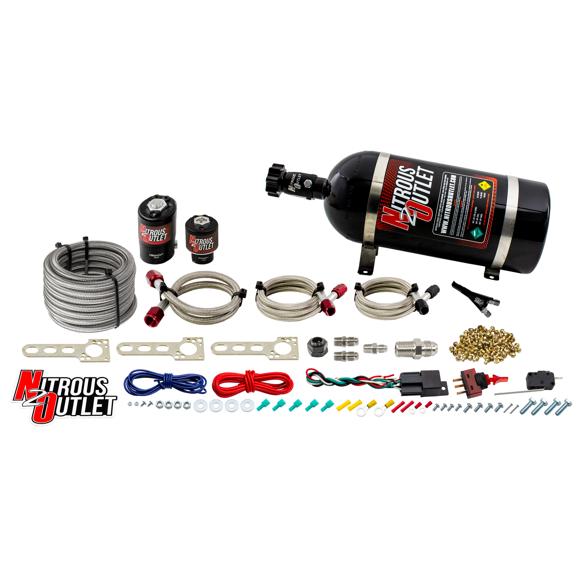 Nitrous Outlet Dodge EFI Single Nozzle System - Gas/E85 (5-55psi)(35-200HP)(No Bottle)