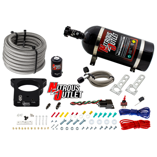 Nitrous Outlet GM 78mm Dry LSX Plate System (50-200HP)(15lb Bottle)(1997-2004 Corvette Requires Part # 00-42000)