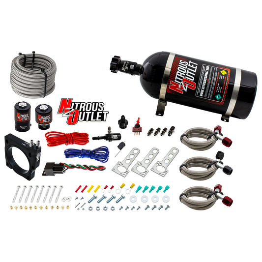 Nitrous Outlet Dodge 80mm 5.7/6.1 Hemi Plate System - Gas/E85 (5-55psi)(50-200HP)(No Bottle)