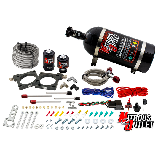 Nitrous Outlet Dodge 1992-2002 Viper Hard-line Plate System - Gas/E85 (5-55psi)(70-200HP)(15lb bottle)