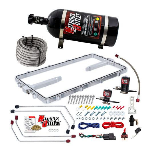 Nitrous Outlet GM BTR Equalizer 1 LS1/LS2 Spacer Plate Plate System - Gas/E85 (5-55 psi)(50-200hp)(No Bottle)