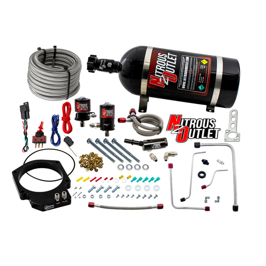 Nitrous Outlet GM LT4 2016-2019 CTS-V3 103mm Throttle Body Plate System - Gas/E85 (5-55 psi)(50-200hp)(12LB Bottle)