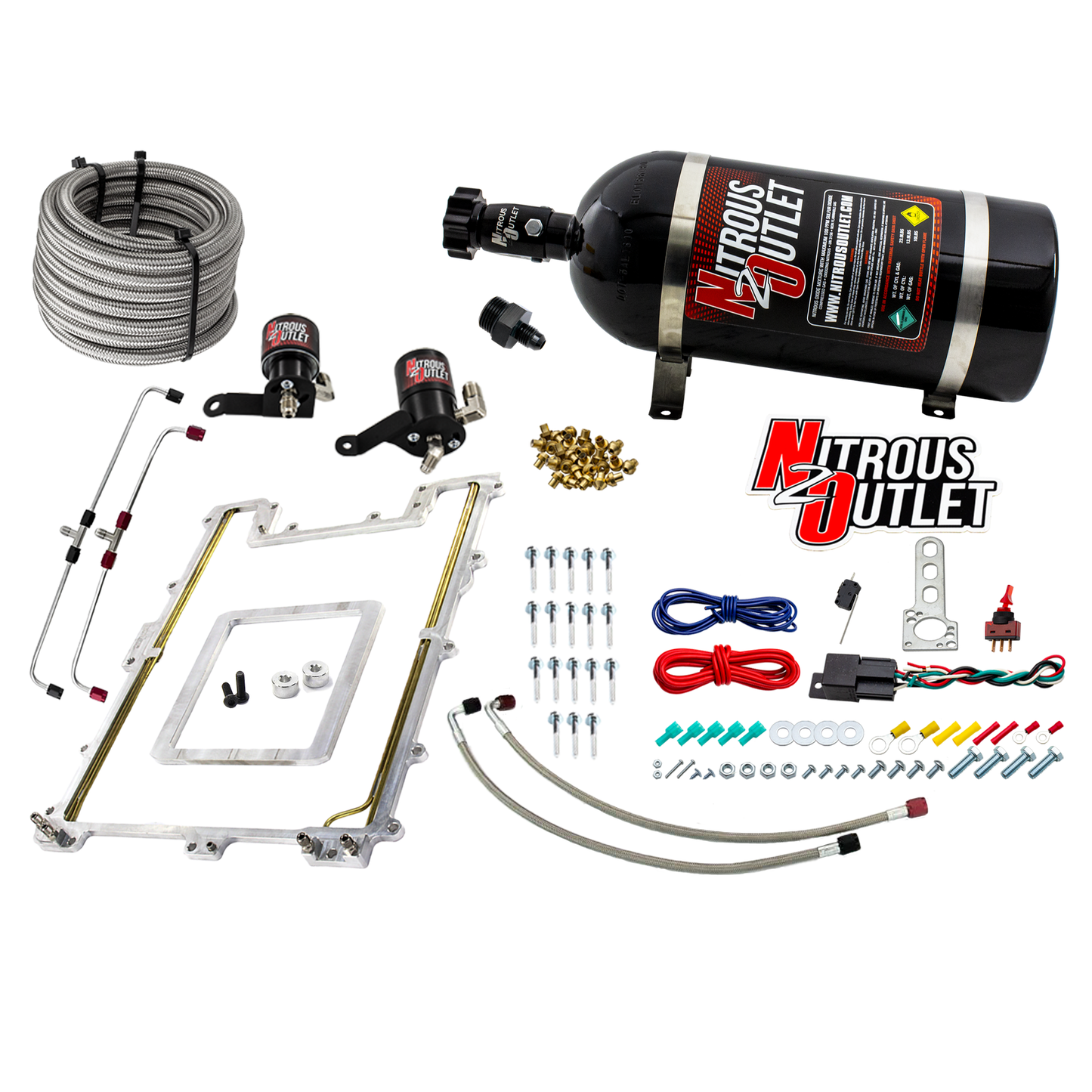 Nitrous Outlet Cadillac 2009-2014 CTS-V2 LSA Blower Plate system - Gas/E85 (45-55psi)(100-300HP)(No Bottle)