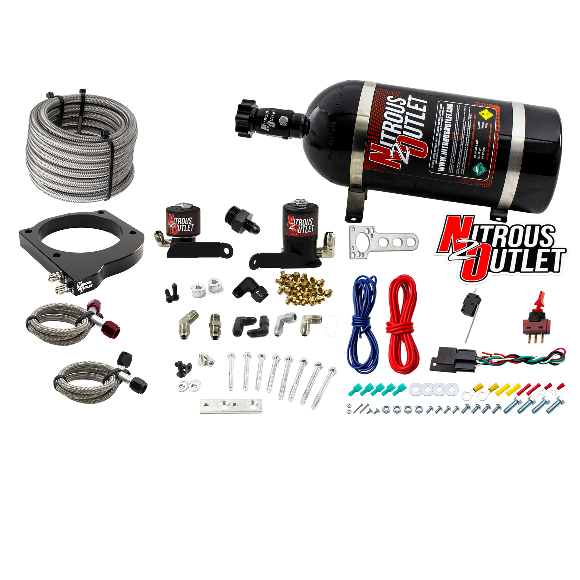 Nitrous Outlet Cadillac 2009-2014 CTS-V2 102mm Plate system - Gas/E85 (5-55psi)(50-200HP)(No Bottle)