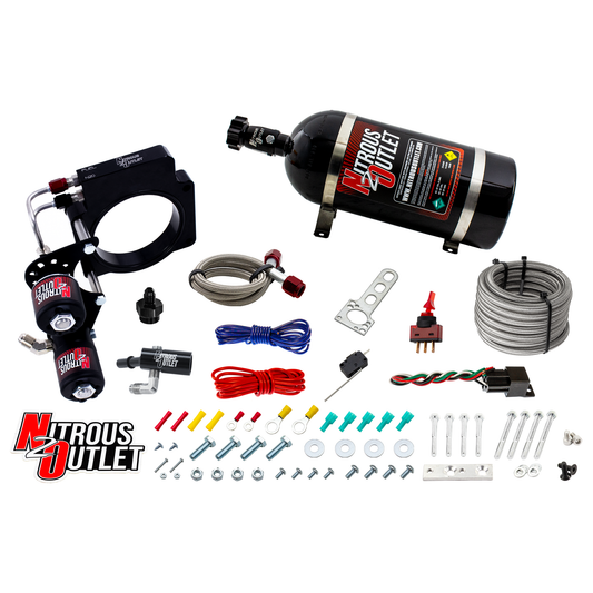 Nitrous Outlet GM 2015-2019 C7 ZO6 Corvette 83mm Hard-line Plate System - Gas/E85 (5-55psi)(50-200HP)(No Bottle)