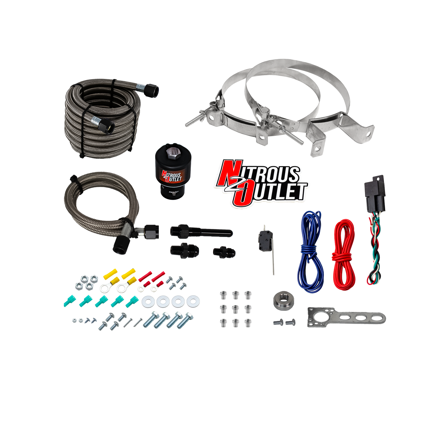Nitrous Outlet Diesel Gustav Nozzle System - (200-300-400-500-600-700-800-900-1,000 HP)(15lb Bottle)