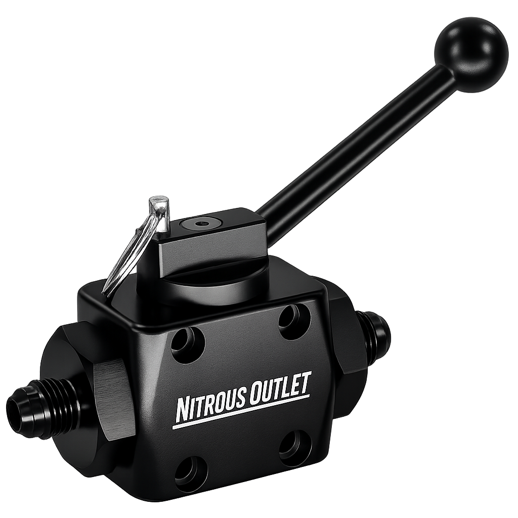 Nitrous Outlet PowerFlow Max 6AN High Flow Inline Billet Ball Valve – .512" ID