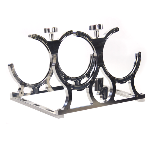Nitrous Outlet Dual Billet Horizontal Mount Bottle Bracket - 10lb/15lb