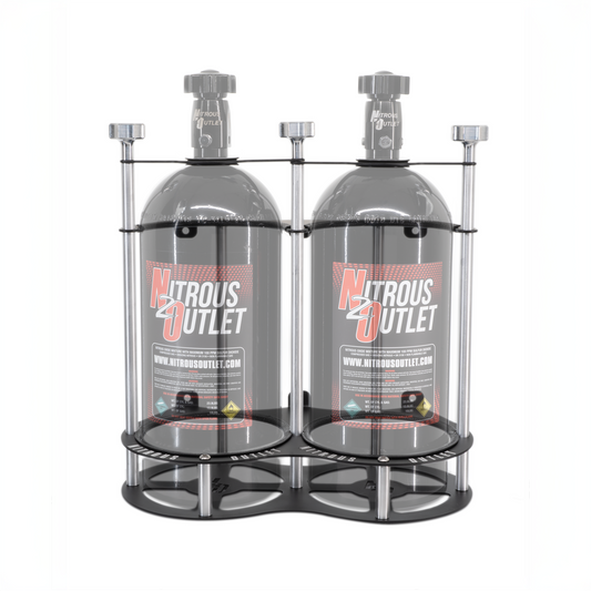 Nitrous Outlet Race-Light Dual 15lb Bottle Bracket - Vertical