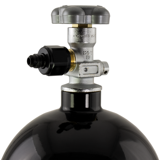 Nitrous Outlet X-Series 6AN Bottle Valve Nipple - CGA 326