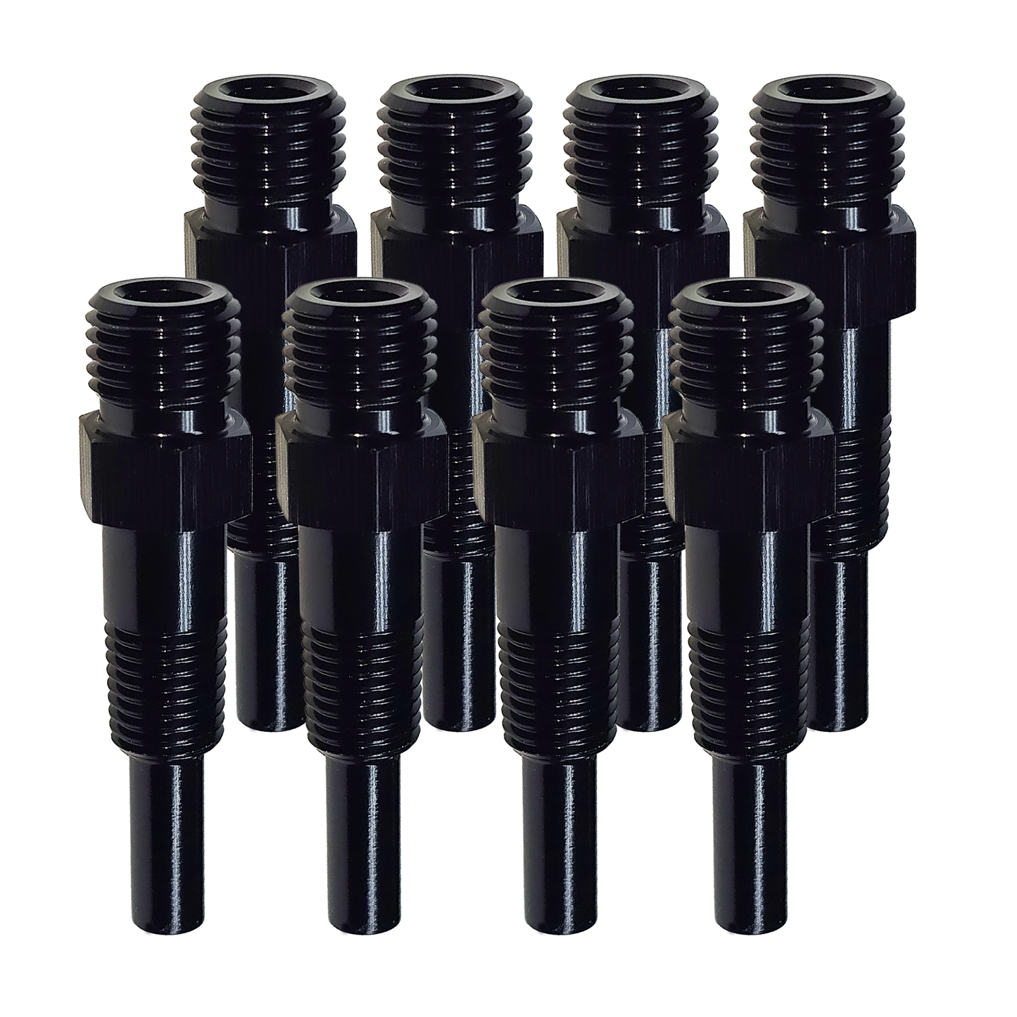 Nitrous Outlet 1/16" NPT Dry Nitrous Nozzle - 8 Pack/Straight Discharge/Aluminum