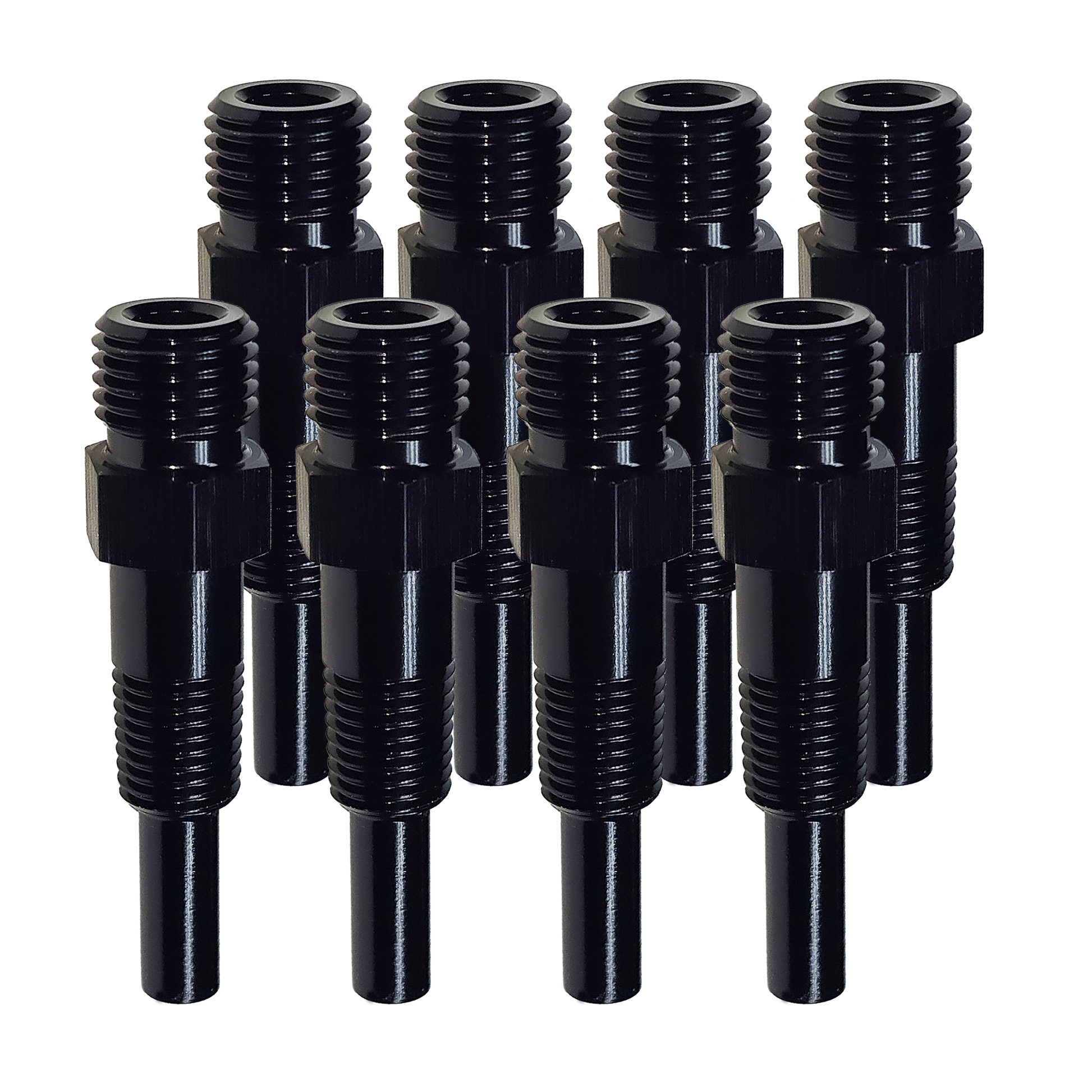 Nitrous Outlet 1/16" NPT Dry Nitrous Nozzle - 8 Pack/Straight Discharge/Aluminum