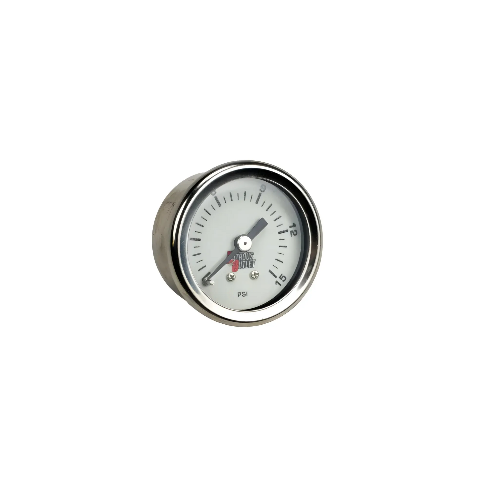 Nitrous Outlet Fuel Pressure Gauge - 3/8" NPT-1/8" NPT Bushing (0-15 psi)