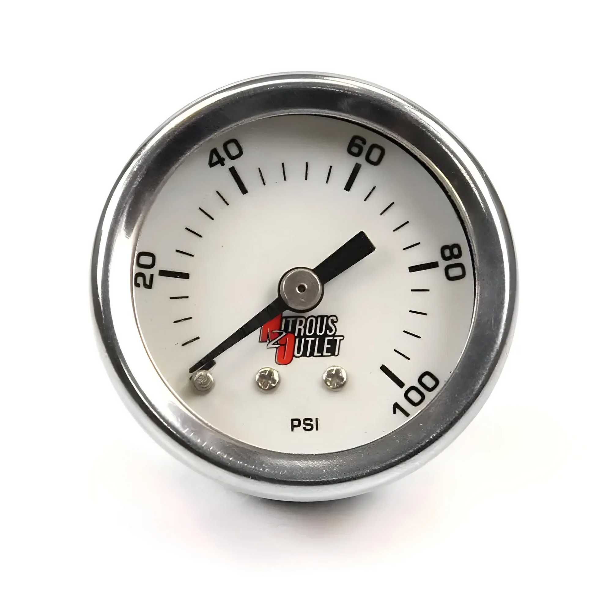 Nitrous Outlet Luminescent Fuel Pressure Gauge - 4AN Manifold (0-100 psi)
