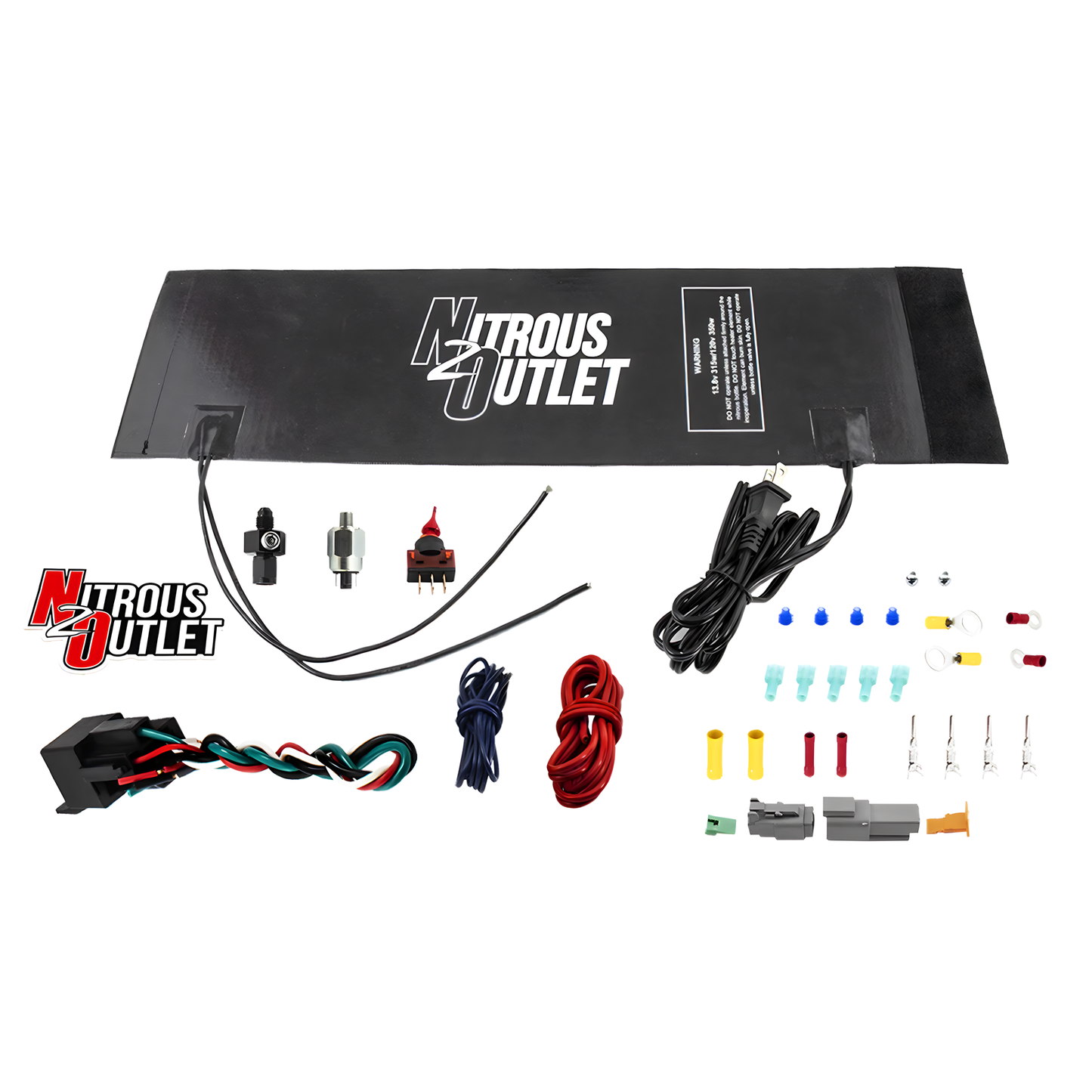 Nitrous Outlet 6AN Dual Voltage Wrap Around Bottle Heater - 110 Volt/12 Volt