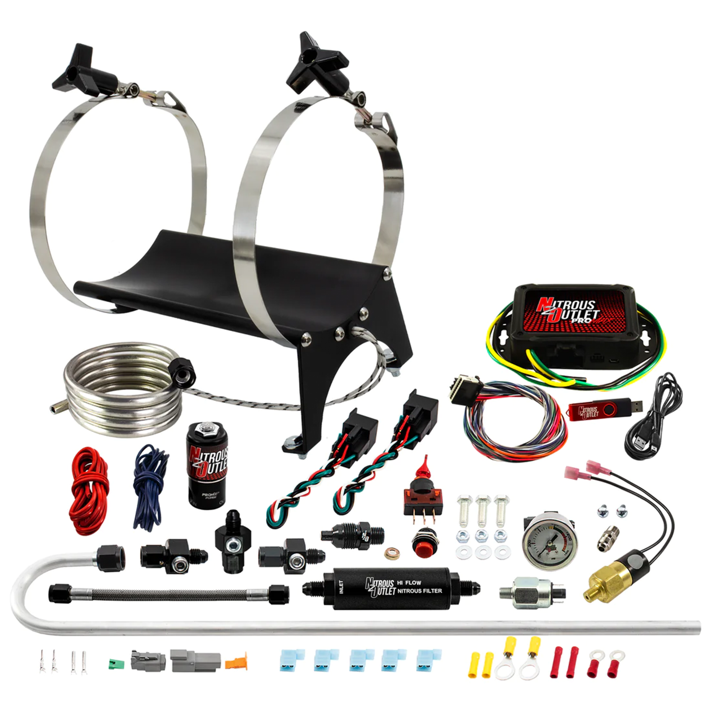 Nitrous Outlet Ultimate Nitrous Accessory Package - ProMax - High Fuel Pressure/6AN