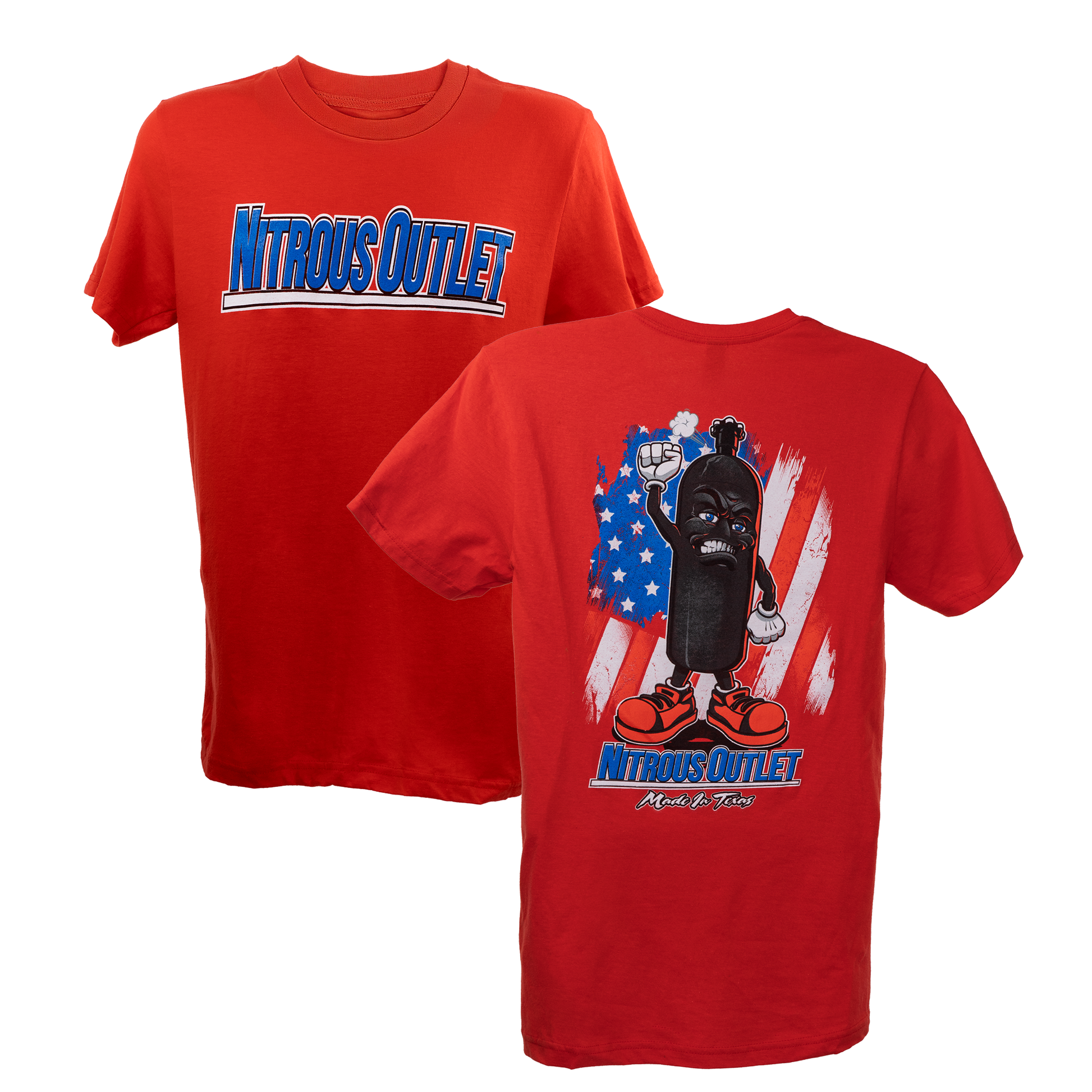 Nitrous Outlet Raised Fist Huffy Red T-Shirt - X-Large