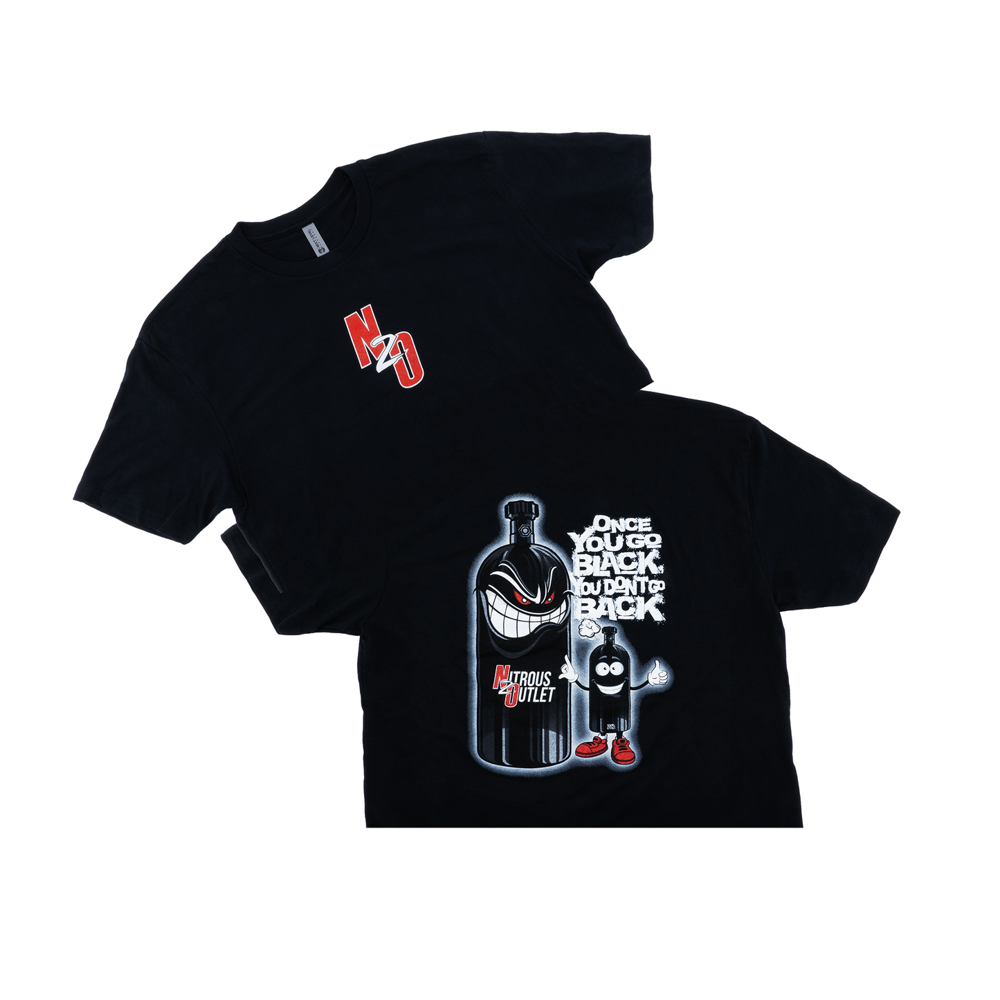 Nitrous Outlet "Once You Go Black You Don't Go Back" T-Shirt - Small/Black
