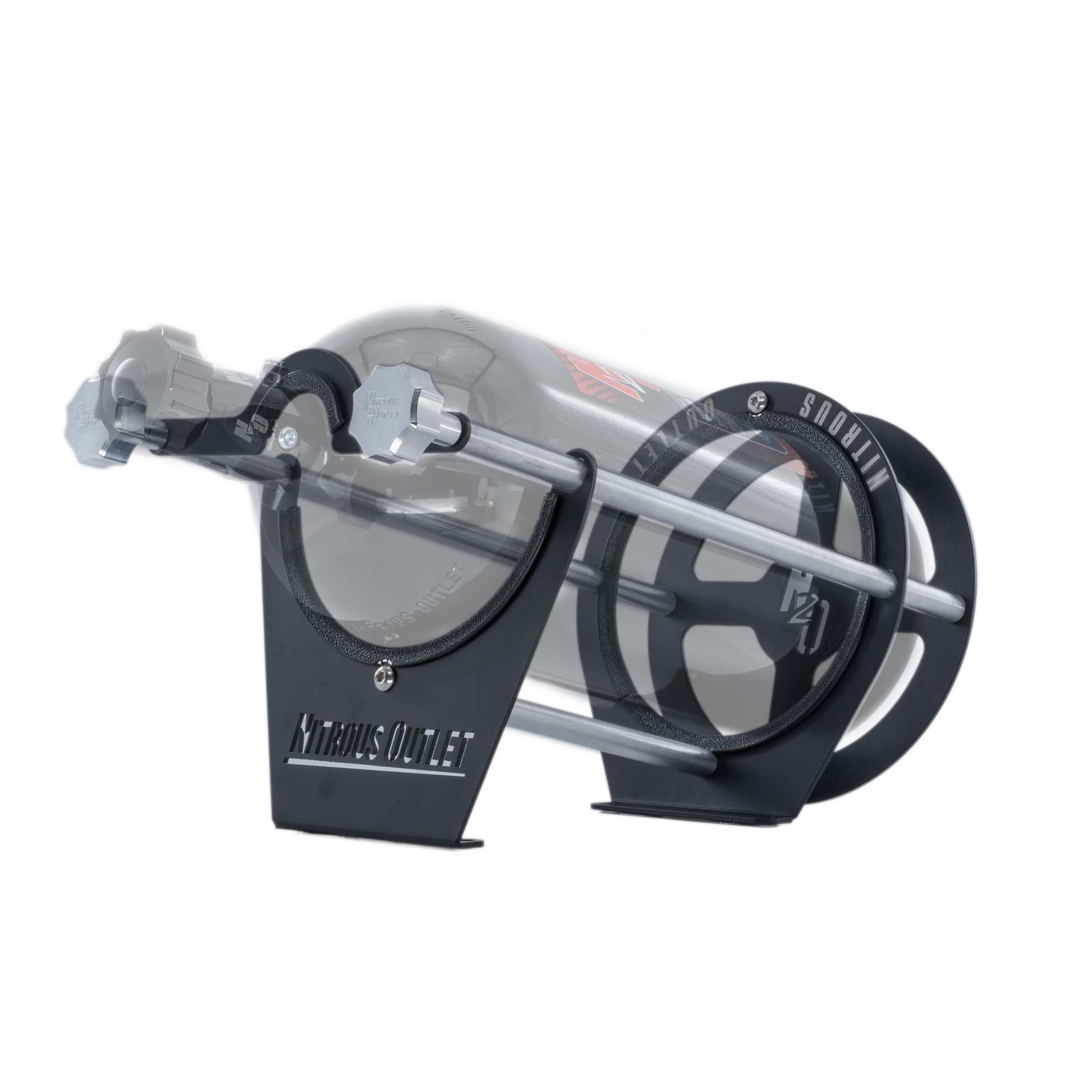 Nitrous Outlet Race-Light Single 12lb Bottle Bracket - Horizontal