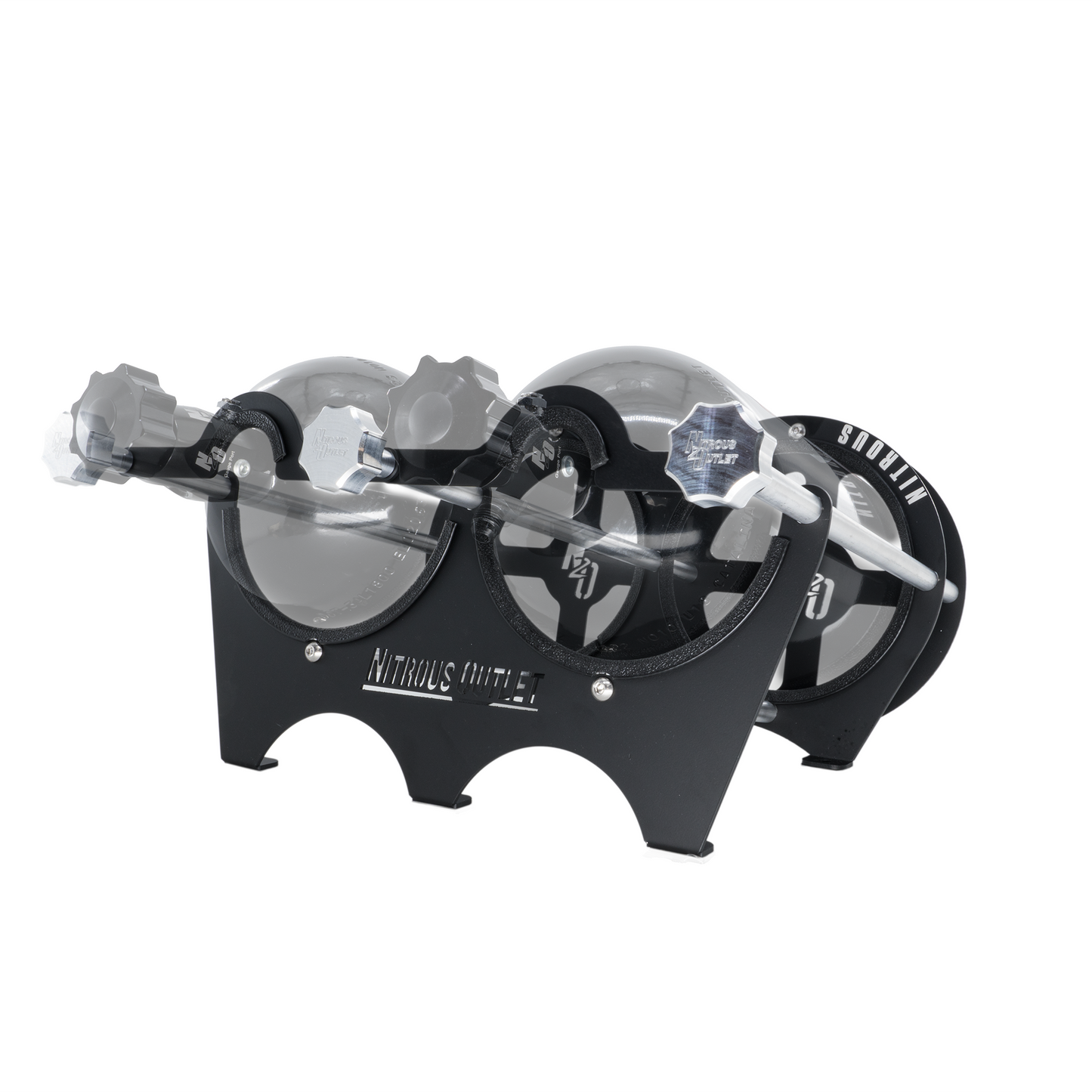 Nitrous Outlet Race-Light Dual 10lb Bottle Bracket - Horizontal