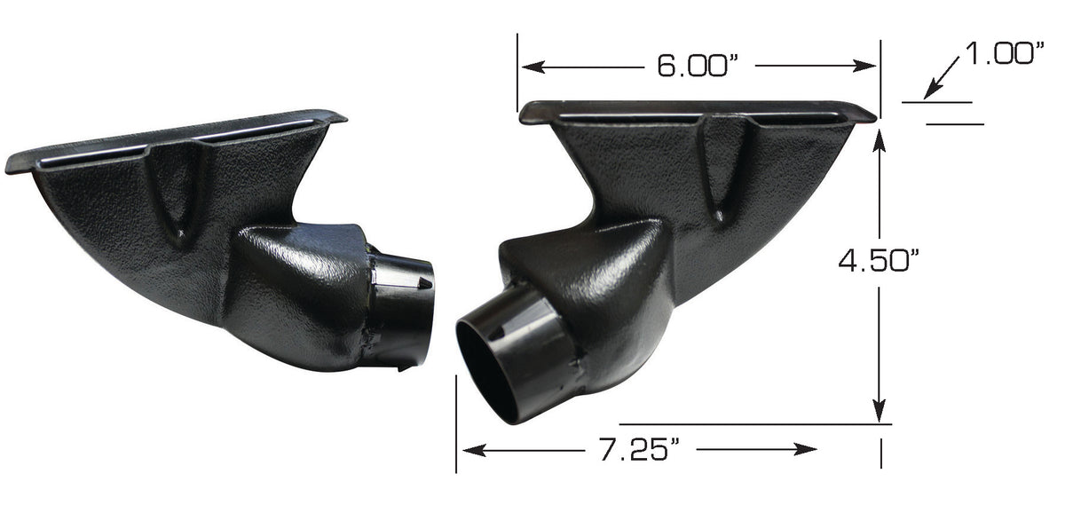 Vintage Air DEFROSTER DUCTS (SET) (63375-VUE) - 63375-vue