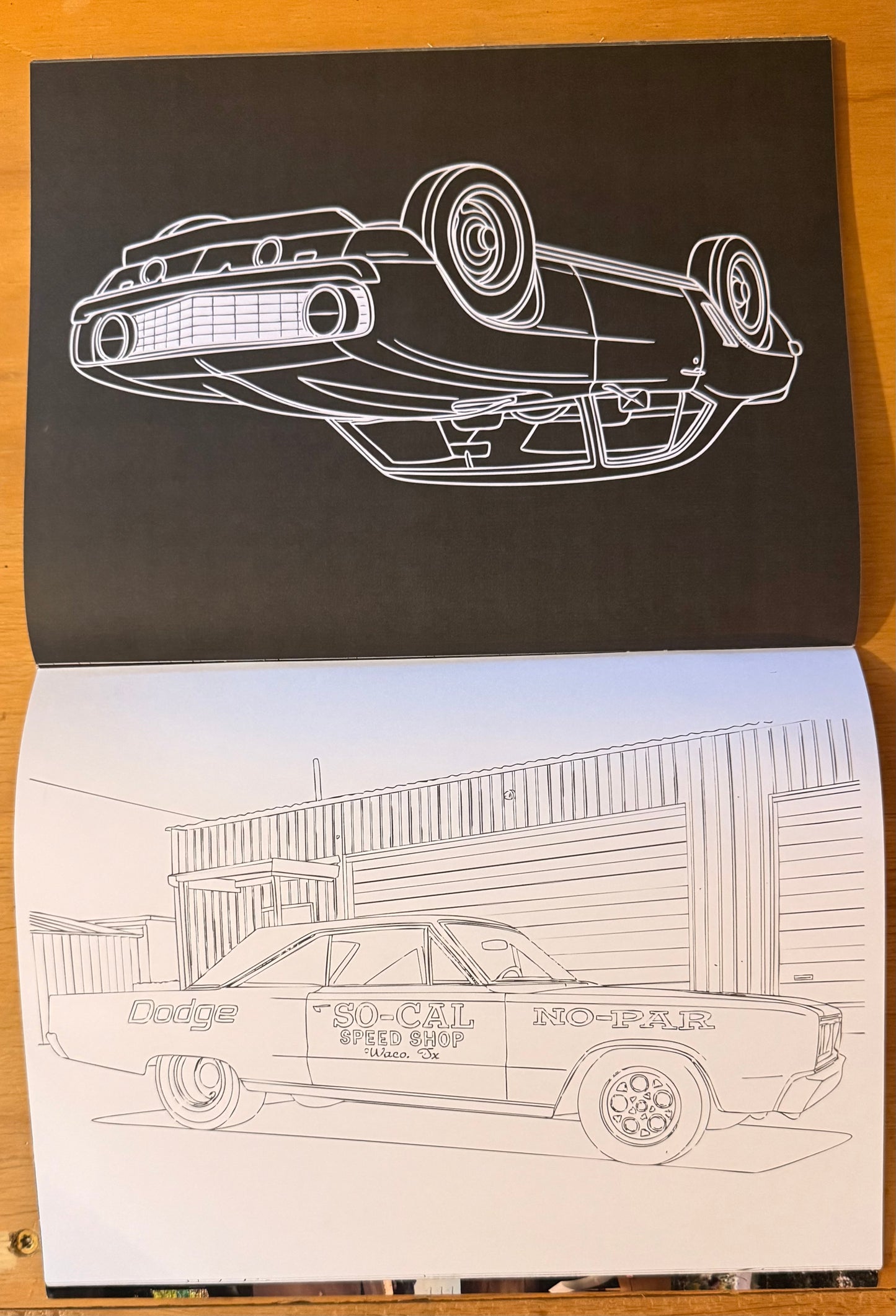 Muscle Car Coloring Book