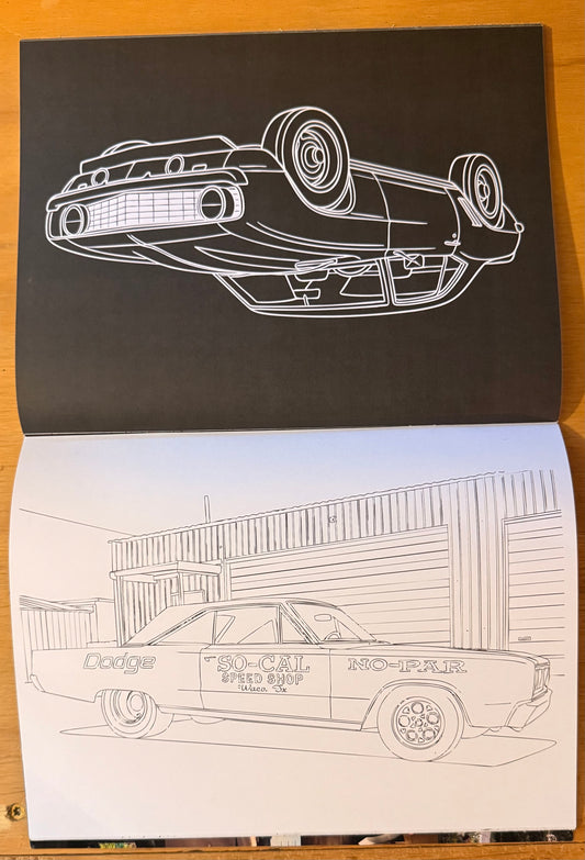 Muscle Car Coloring Book