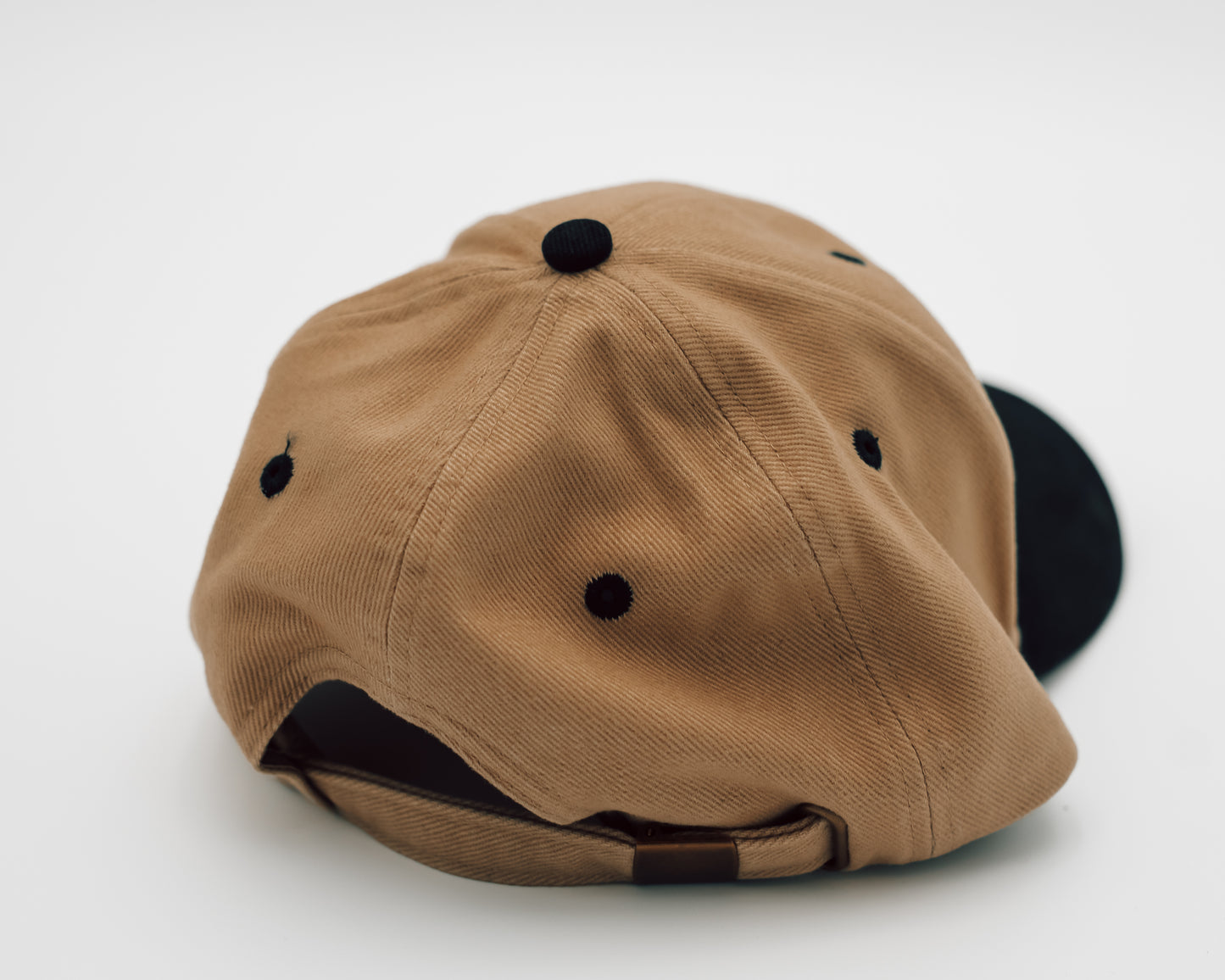 SO-CAL Script Hat, Khaki w/Black Brim Adjustable