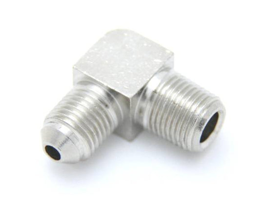 Nitrous Outlet 1/8" NPT x 3AN 90 Degree Fitting - Male/Male