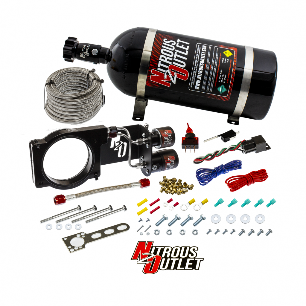 Nitrous Outlet GM 2019 ZR1 Corvette Hard-line Plate System - Gas/E85 (5-55psi)(50-200HP)(10lb Bottle)