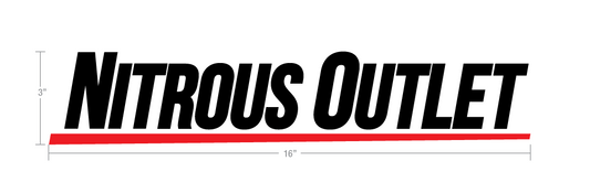 Nitrous Outlet Underline Sticker - 16"x3" (Black)