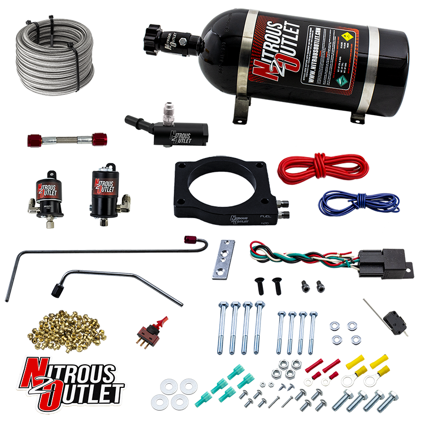 Nitrous Outlet GM 2020-2021 C8 Corvette LT2 Throttle Body Plate System - Gas/E85 (5-55 psi)(50-200hp)(No Bottle)