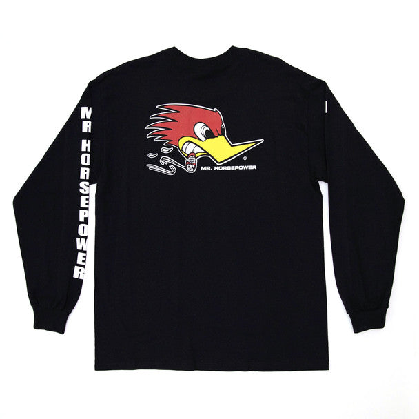 Mr. Horsepower Long Sleeve Black T-Shirt