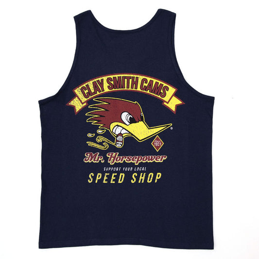 Men's "Support Your Local Speed Shop" Tank Top Navy